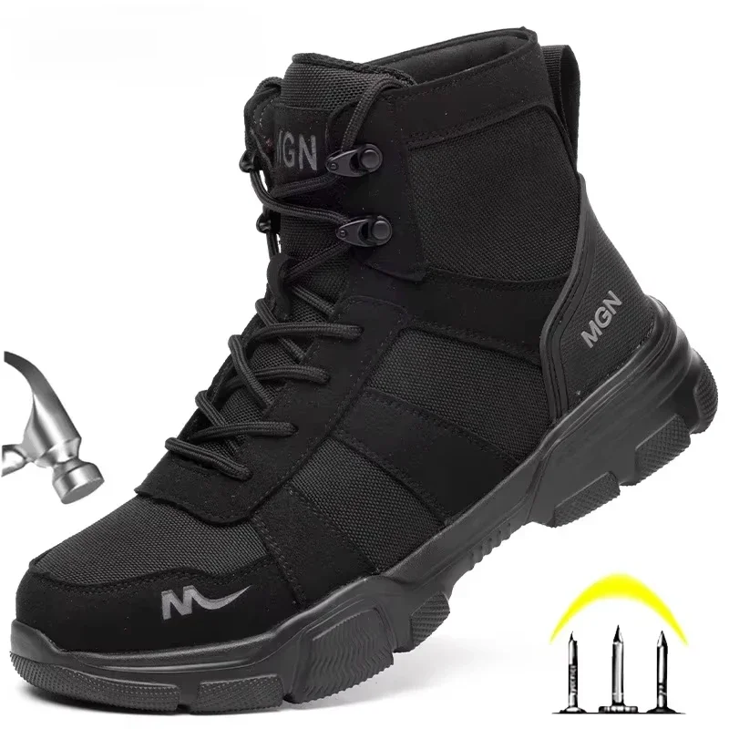 Men'S Shoes For Work - Work Boots Indestructible Men's Safety Shoes