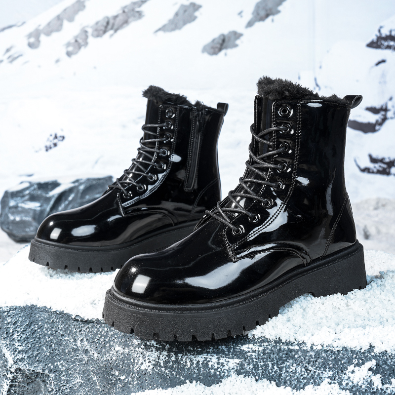 Men's warm plush high-top boot - đánh giá và giá Men'S Shoes For Work