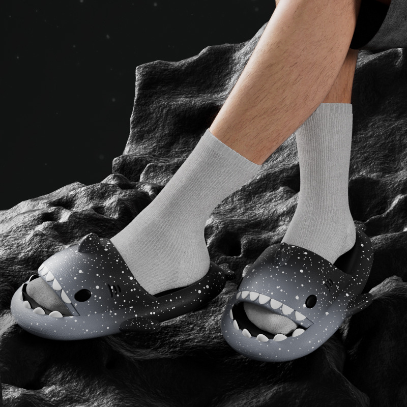 Cute Cartoon Shark Slippers Fo - đánh giá và giá Men'S Shoes In Style
