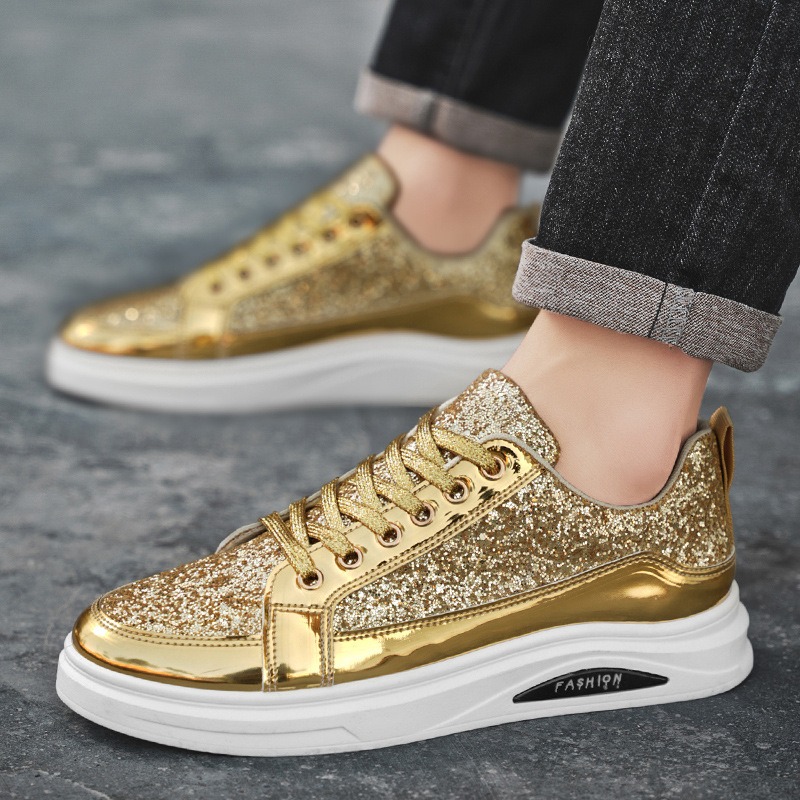 Gold Men's Sneakers 2025 New L - đánh giá và giá Men'S Shoes Size 42 In Us